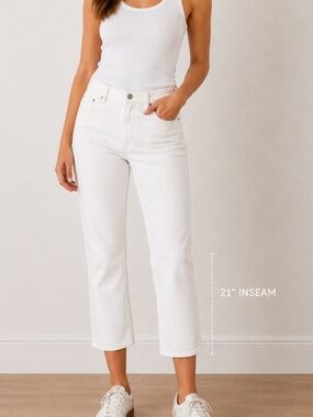 Talbots Petites Straight Leg Crop Jeans Size 10P